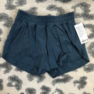 Lululemon track that short iron blue